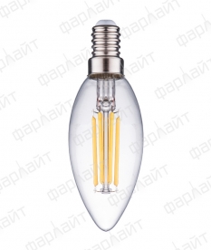 лампа светодиодная нитевидная прозрачная свеча