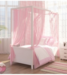 Балдахин к кровати с надстройкой Сиело розовый